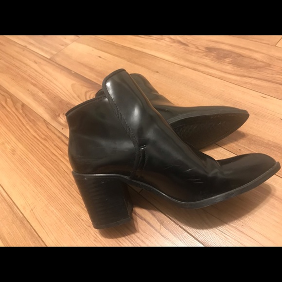 Zara Patent Leather Ankle Boots - Picture 3 of 6